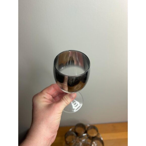 Dororthy Thorpe Drinking dessert wine Glasses with Caddy silver - 6 Glasses - Picture 2 of 7